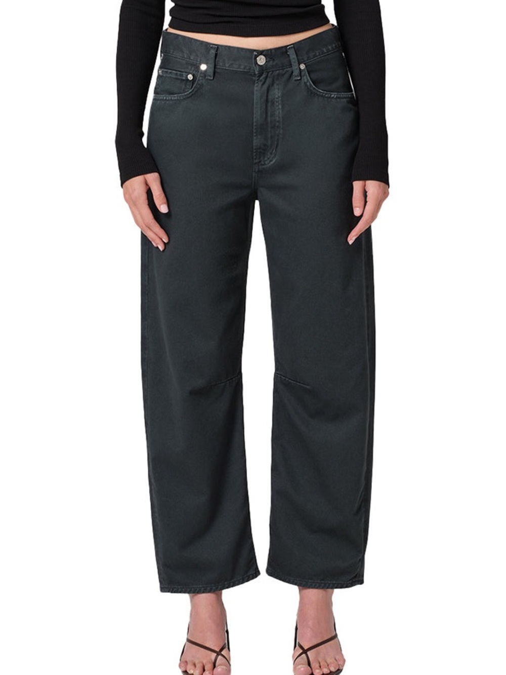 Citizens of Humanity Miro Washed Black Barrel Pants Size 26